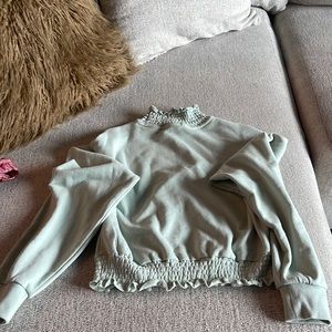 Super cute light green small sweater from forever 21
